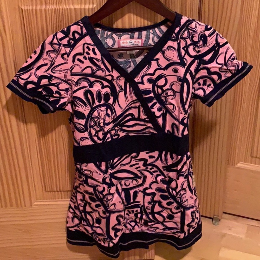 Koi scrub top